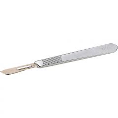 is a small and extremely sharp bladed instrument used for dissection