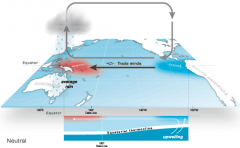 causes El Niño every three to seven years as pressure in changes in western equatorial Pacific