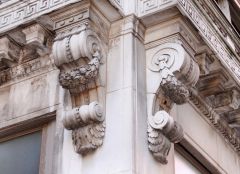 In architecture a corbel or console is a structural piece of stone, wood or metal jutting from a wall to carry a superincumbent weight, a type of bracket.