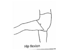 Moving the hip forward