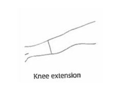 Straightening the knee