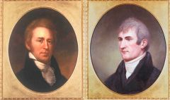 In the Lewis and Clark Expedition, Lewis and Clark explored the Louisiana Purchase from the Mississippi River to the Pacific Ocean.