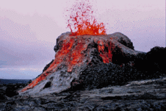 IGNEOUS-PRODUCED BY FIRE; VOLCANIC