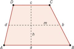 - Alle Eigenschaften eines unregelmäßigen Vierecks
- 2 Seiten sind parallel
- A = 1/2 * (a+c) * h = 1/2* (2 parallele Seiten) * h
- h muss mithilfe des LFP berechnet werden

