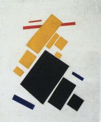 Definition: art that's conceived by Kazimir Malevich to convey his belief that the supreme reality in the world in pure feeling.

Date: 1900 - 1920

Influence of time on movement:

Artwork: Suprematist Composition: Airplane Flying by Kazimir...