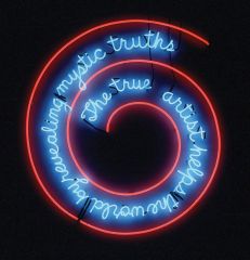 Definition: art movement which conceptual artists maintain the "artfulness" of an idea (concept).

Date: 1960s

Influence of time on movement:

Artwork: The True Artist Helps the World By Revealing Mystic Truths by Bruce Nauman, 1967, Neon w...