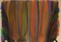 Definition: art movement that produced optical illusions of motion and depth; short for optical art.

Date: 20th century

Influence of time on movement:

Artwork: Saraband by Morris Louis, 1959, Acrylic resin on canvas

Artists: Morris Lou...