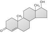 The molecule shown above is testosterone, a substance that has important regulatory functions in humans and many other animals. Molecules with regulatory functions like testosterone are called ____.