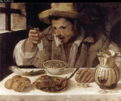 Carracci
Bean Eater
Oil on canvas
1590