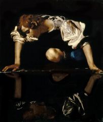 Caravaggio
Narcissus 
Oil on canvas
1600
Rome