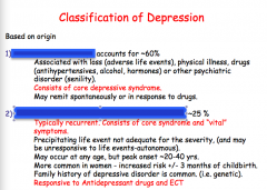 Identify the depression type: