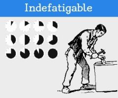 Indefatigable; Unflagging  

(Adj.)
