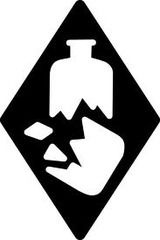 What does this safety symbol mean? 
(generally, this will look like a horizontally cracked beaker)
