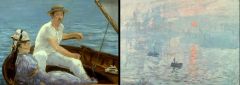 Manet
Boating
Monet
Impression Sunrise