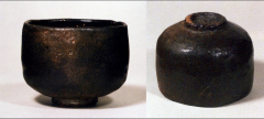 -Oguro= "big black"
-raku: carved and fired, rustic and unrefined