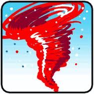 whirlwind (can refer to a real tornado, or a "whirlwind" of ideas, memories, or events)